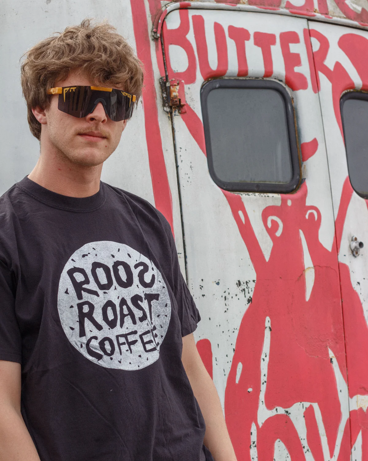 Black RoosRoast Logo T-Shirt - Image 4